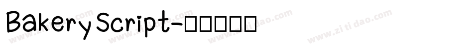 Bakery Script字体转换